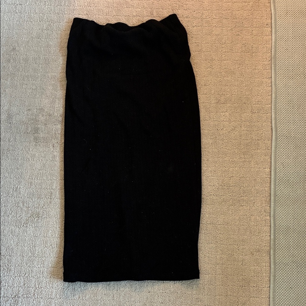 Zara Classic Knit Black Pencil Skirt